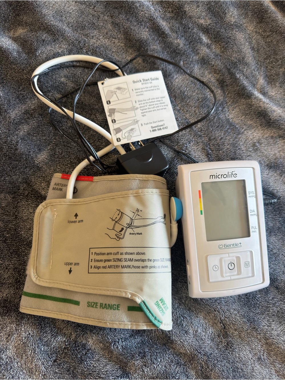 Microlife Digital Blood Pressure Monitor - White with Beige Cuff